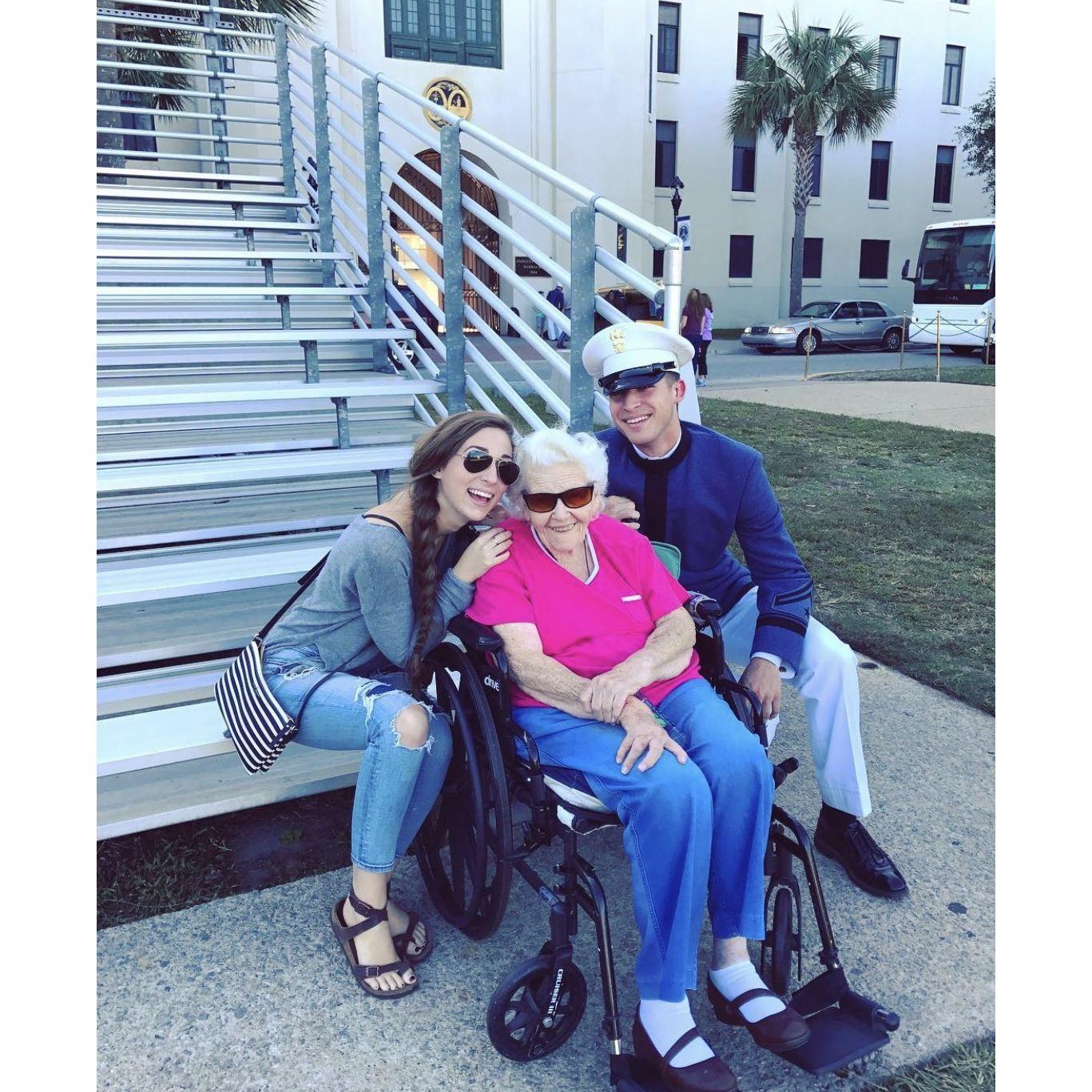 One of the many Citadel Friday parades we would attend. We miss Mom Mom every day!