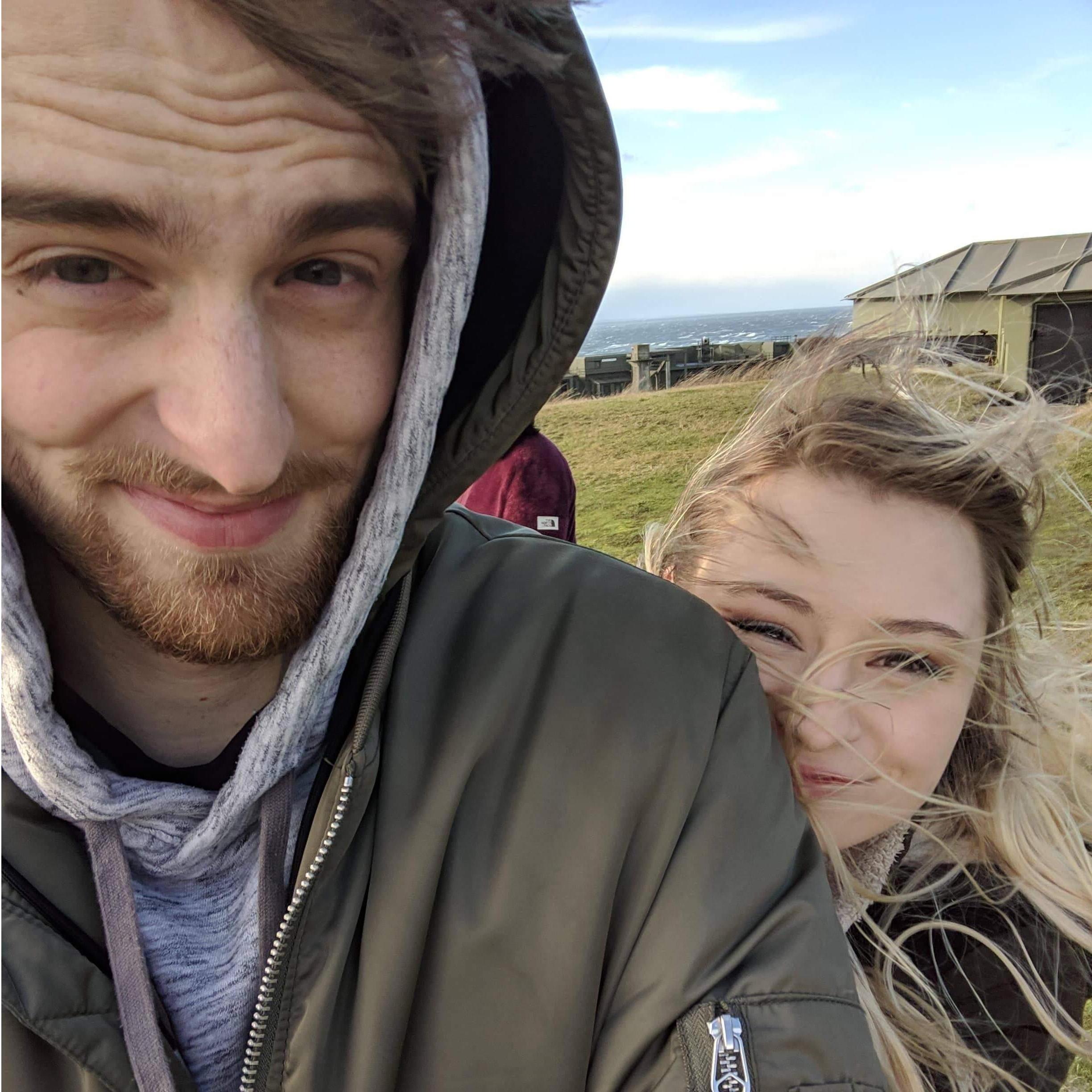 Super windy day at Fort Casey