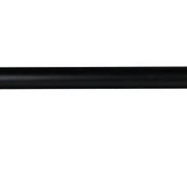 MERIVILLE 1-Inch Diameter Wraparound Blackout Curtain Rod, 48-Inch to 84-Inch, Black Finish