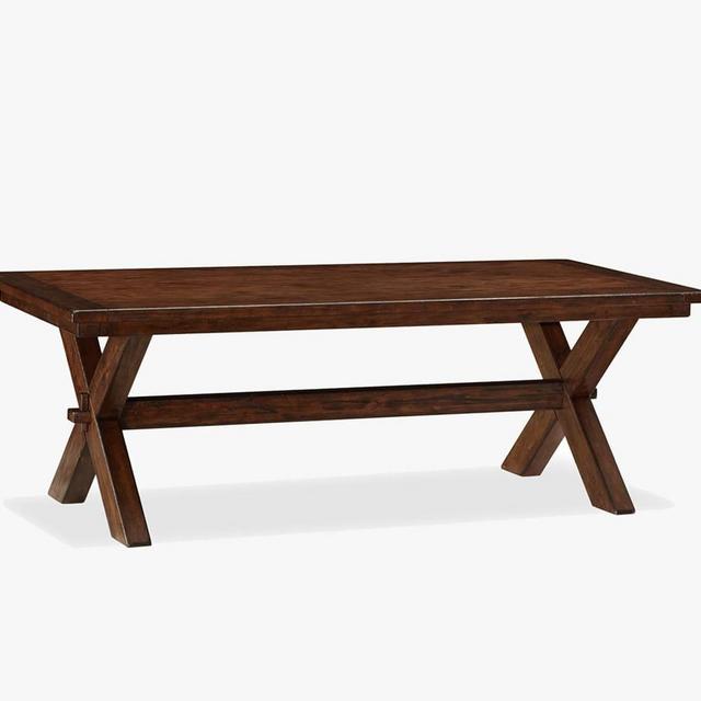 Toscana Extending Dining Table, Tuscan Chestnut, 88.5" - 124.5" L