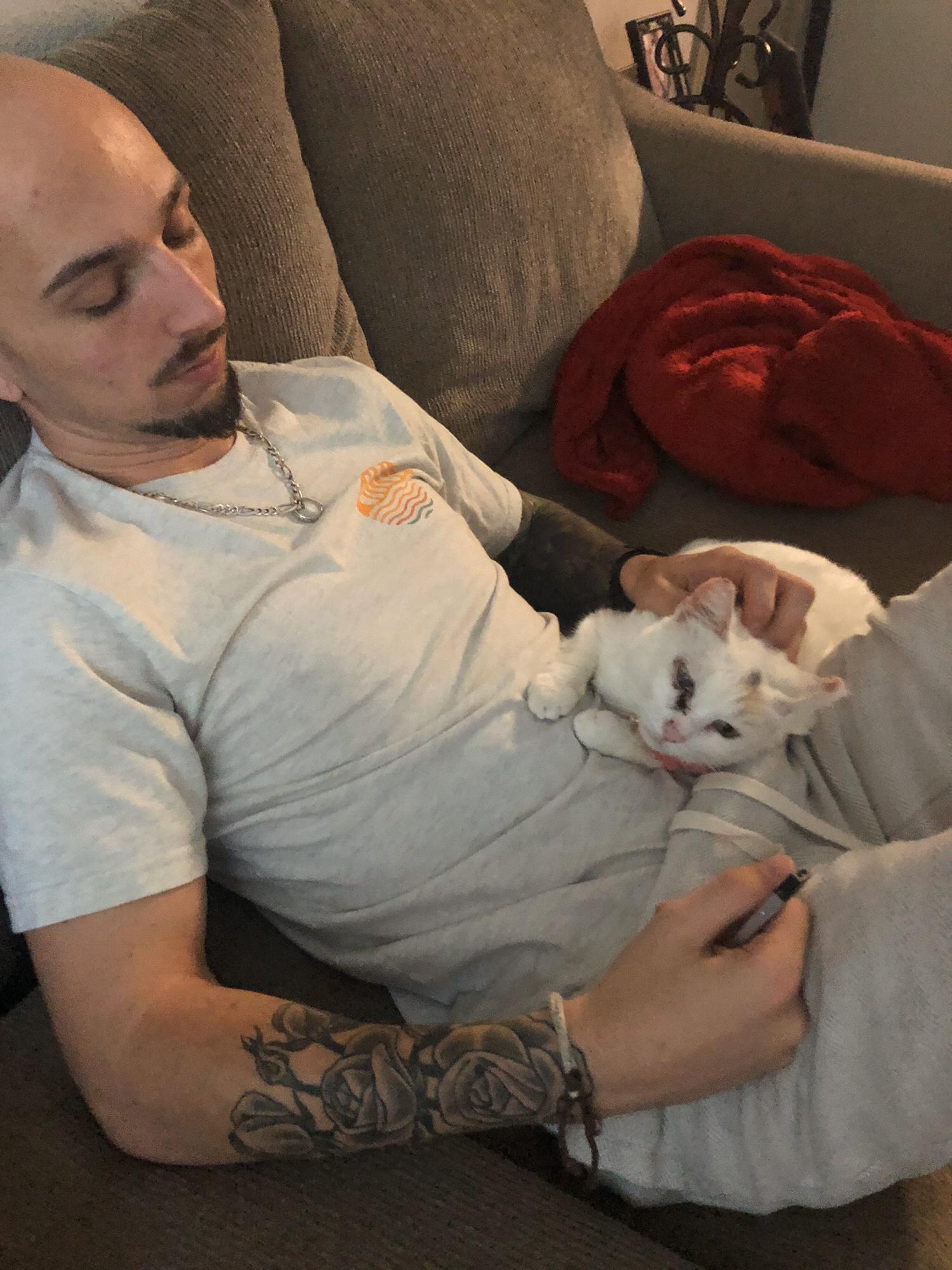 He said he didn’t like cats, but she is different