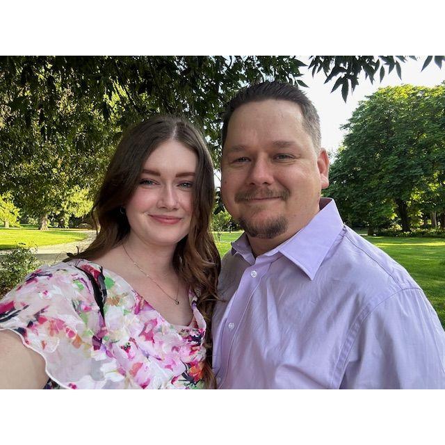 Pre-engagement shoot selfie