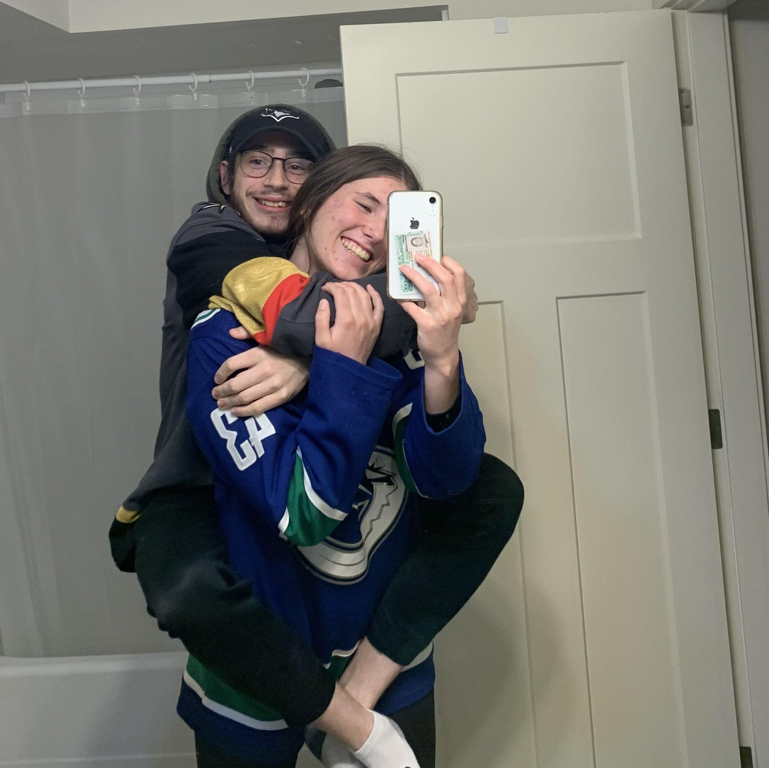 Canucks night! We've been to quite a few games together over the years.
