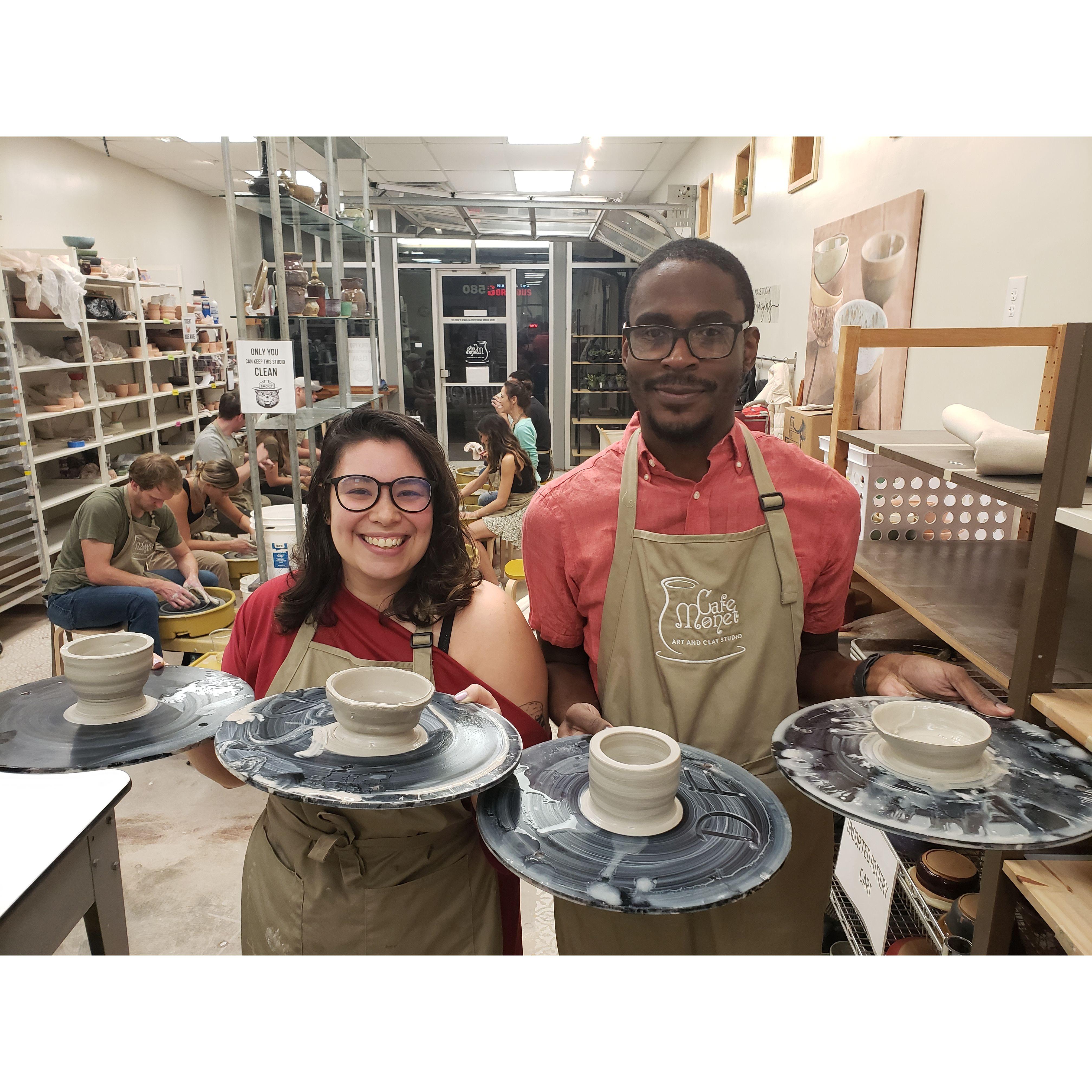 Our valentines day ceramics class