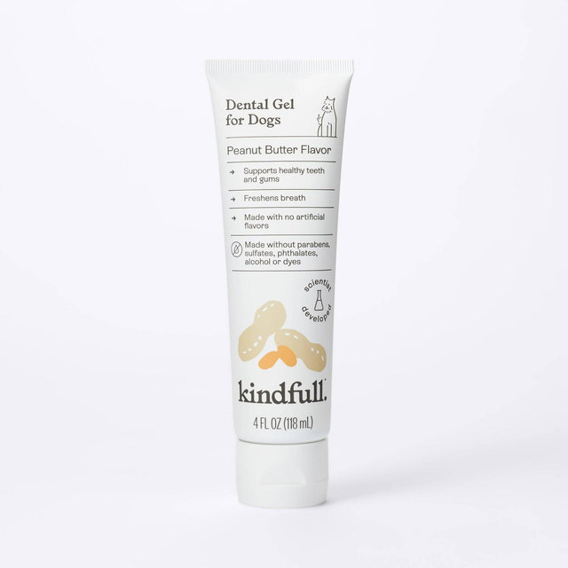 Dental Gel Toothpaste for Cats and Dogs - Peanut Butter - 4oz - Kindfull™
