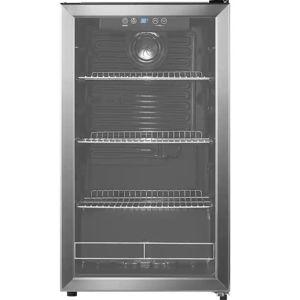 Insignia™ - 115-Can Beverage Cooler - Stainless Steel