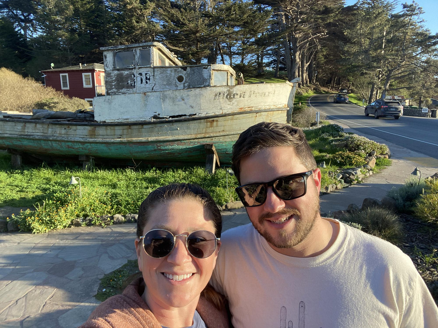 At Nick's Cove, just around the bend from our wedding venue.