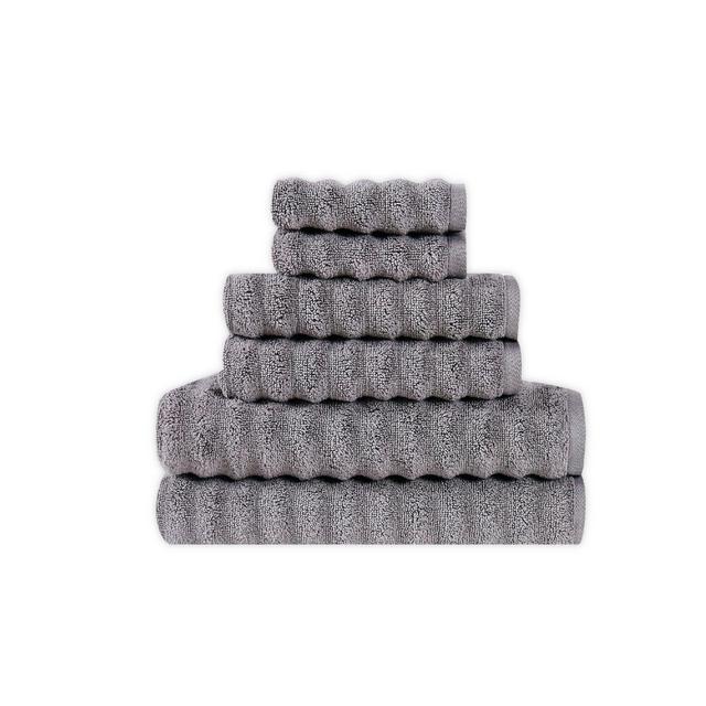 Sean John® Zero Twist 6-Piece Bath Towel in Grey