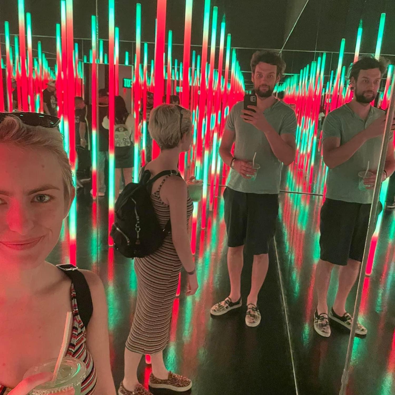 Having fun at Outerworld in Columbus, Ohio