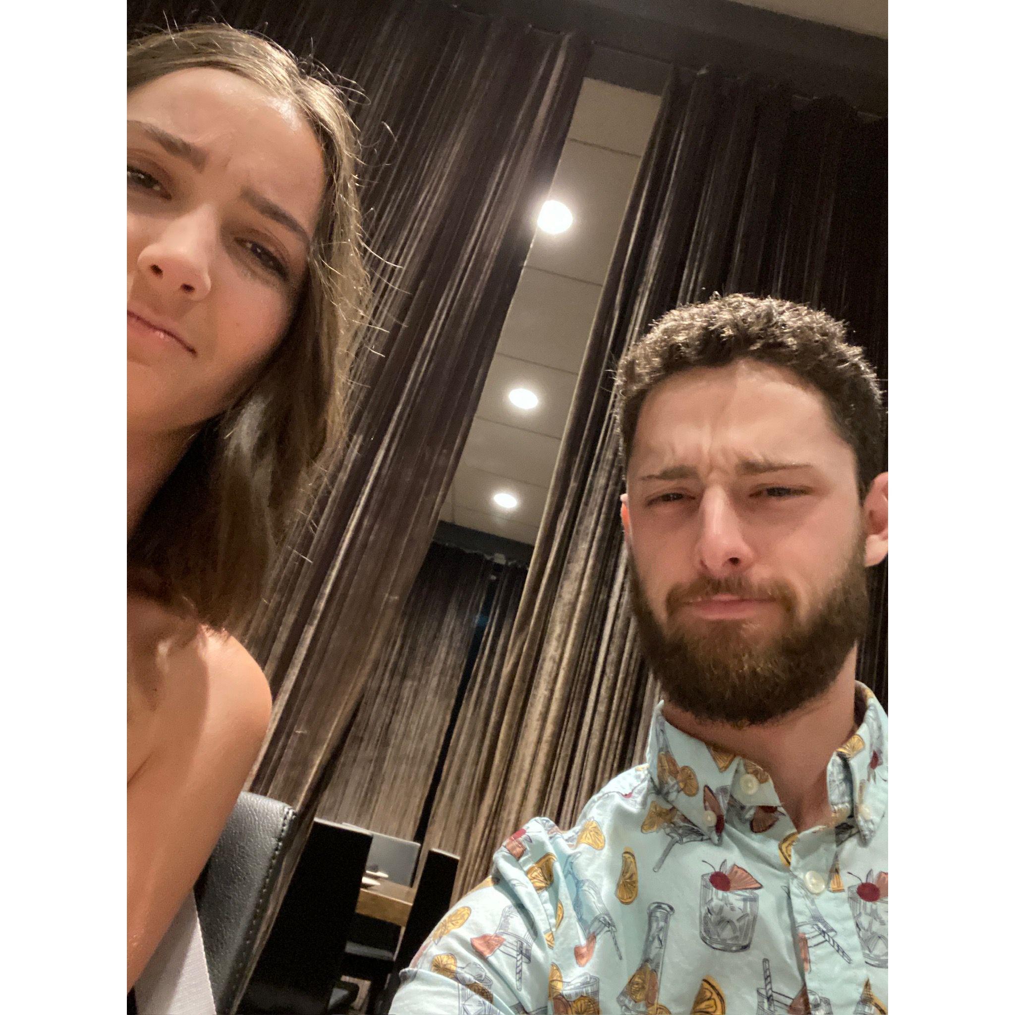 Jake invites Claire to Nashville to meet his family for his sister's 21st. This is the best photo the couple has of the trip