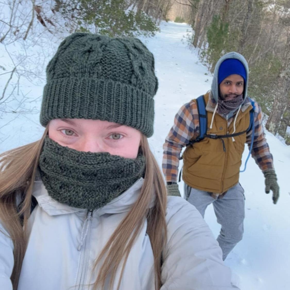 A winter hike… Danielle thought it was a good idea. It was not