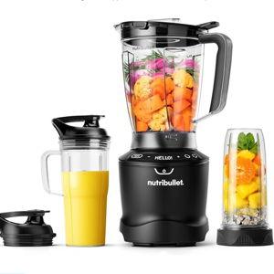 nutribullet SmartSense Blender Combo, 5-speed blender, 1400 Watt Matte Black