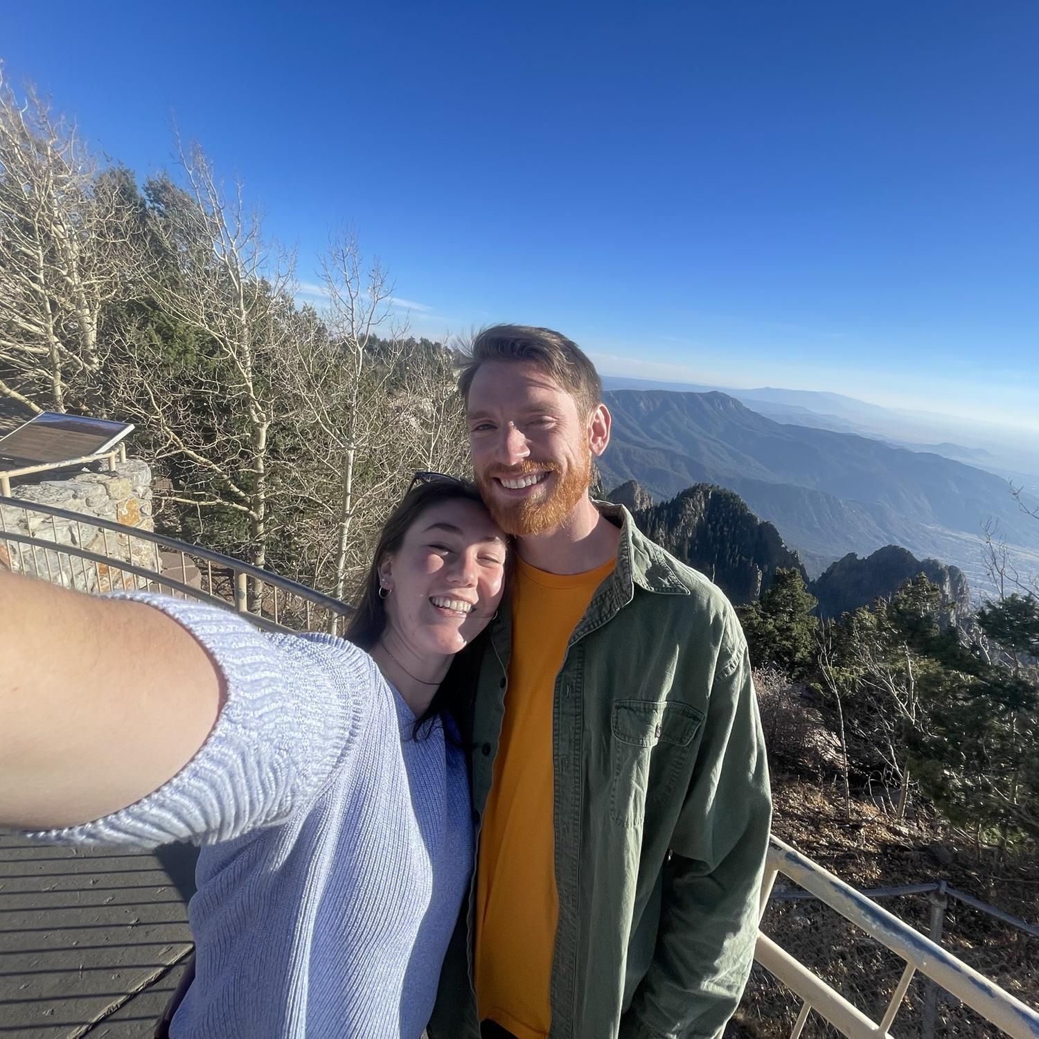 Sandia Mountains in Albuquerque, we love to travel together and have been blessed to see lots of amazing places.