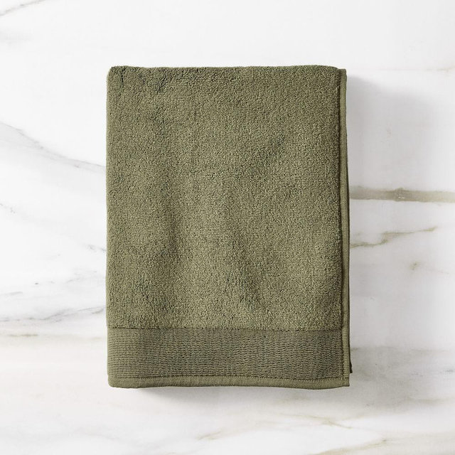 Organic Luxury Fibrosoft Towel, Bath Towel, Dark Olive 