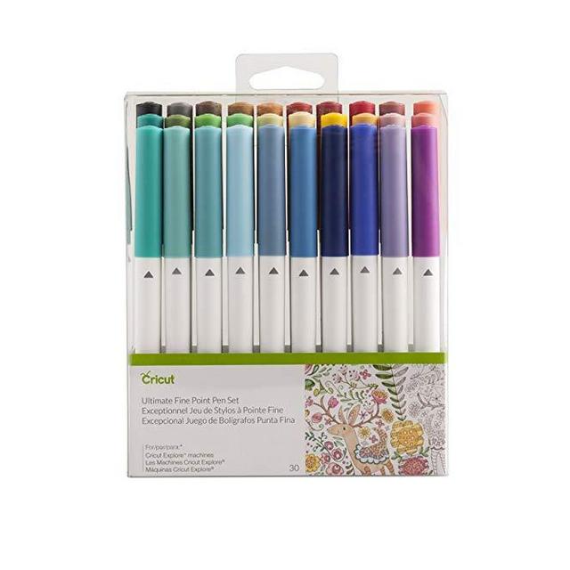 Cricut Ultimate Fine Point Pen Set, 30 Pack, Assorted