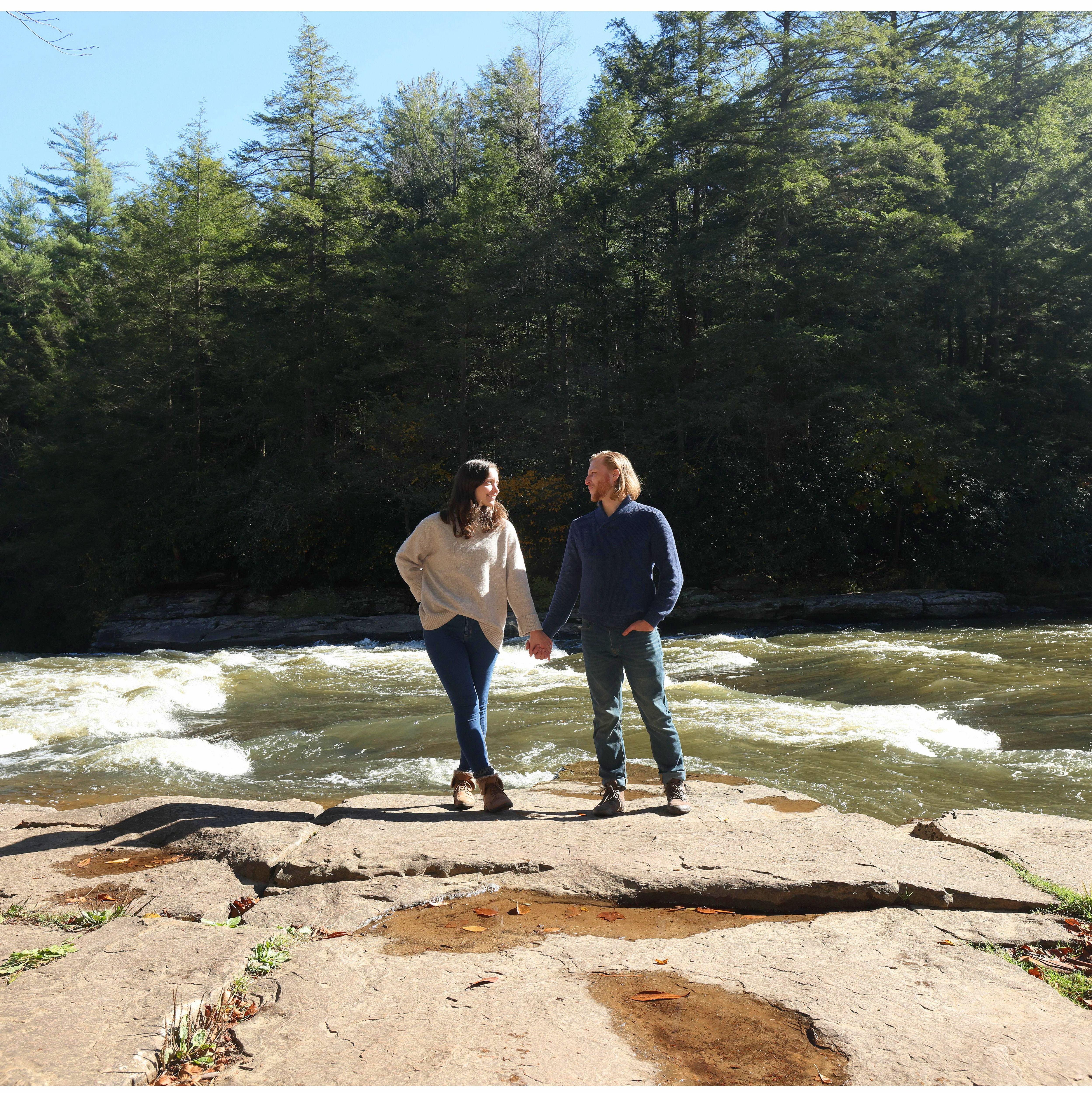 October 2023. Engagement Shoot at Swallow Falls State Park, Maryland.