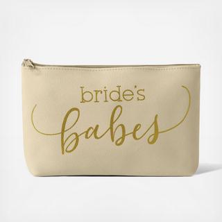 Bride's Babes Faux Leather Makeup Bag