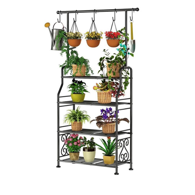 Outdoor, 4-Tier Heavy Duty Metal Shelves