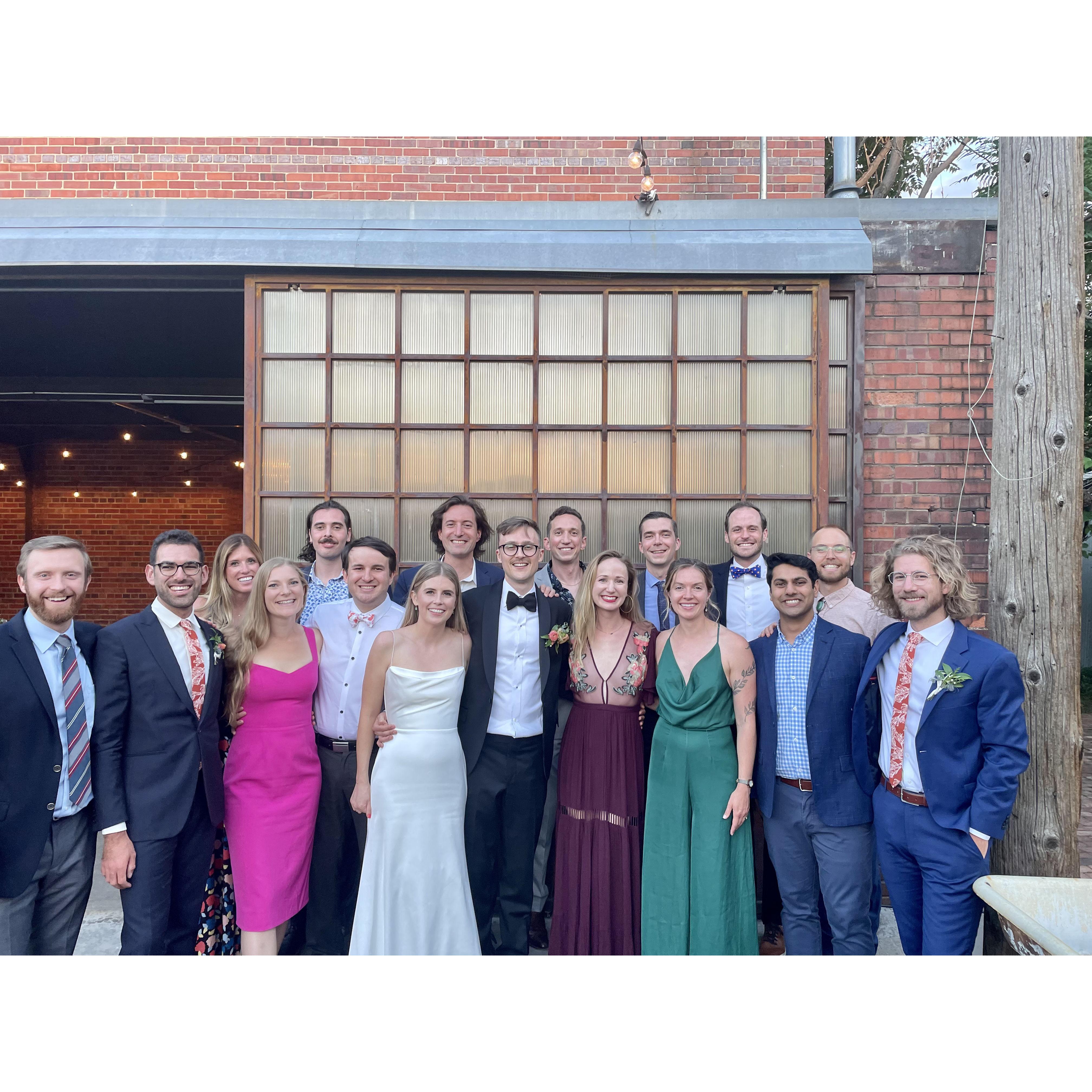 Loggers celebrating Emma & George <3