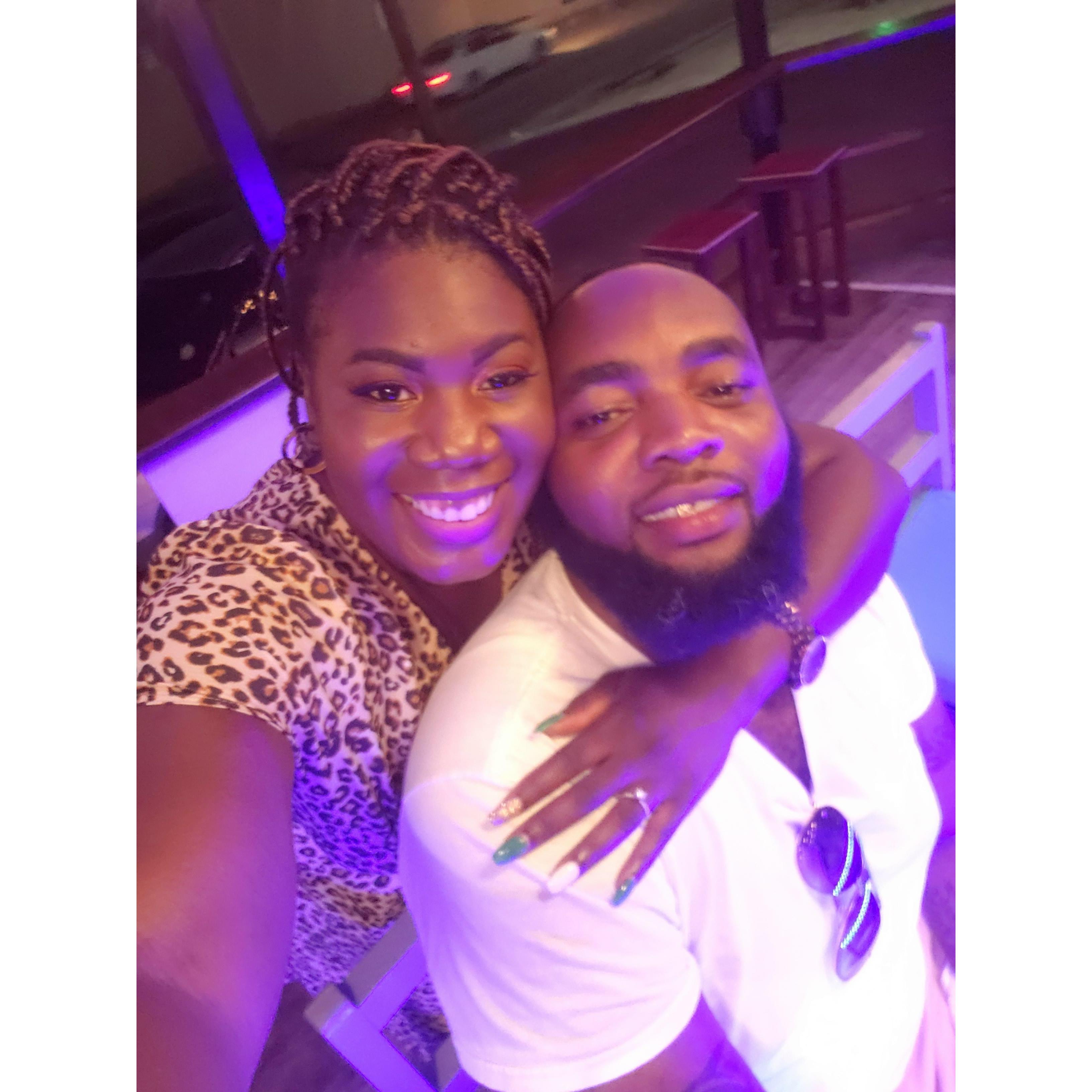 Engagement Weekend, when it started to sink in.