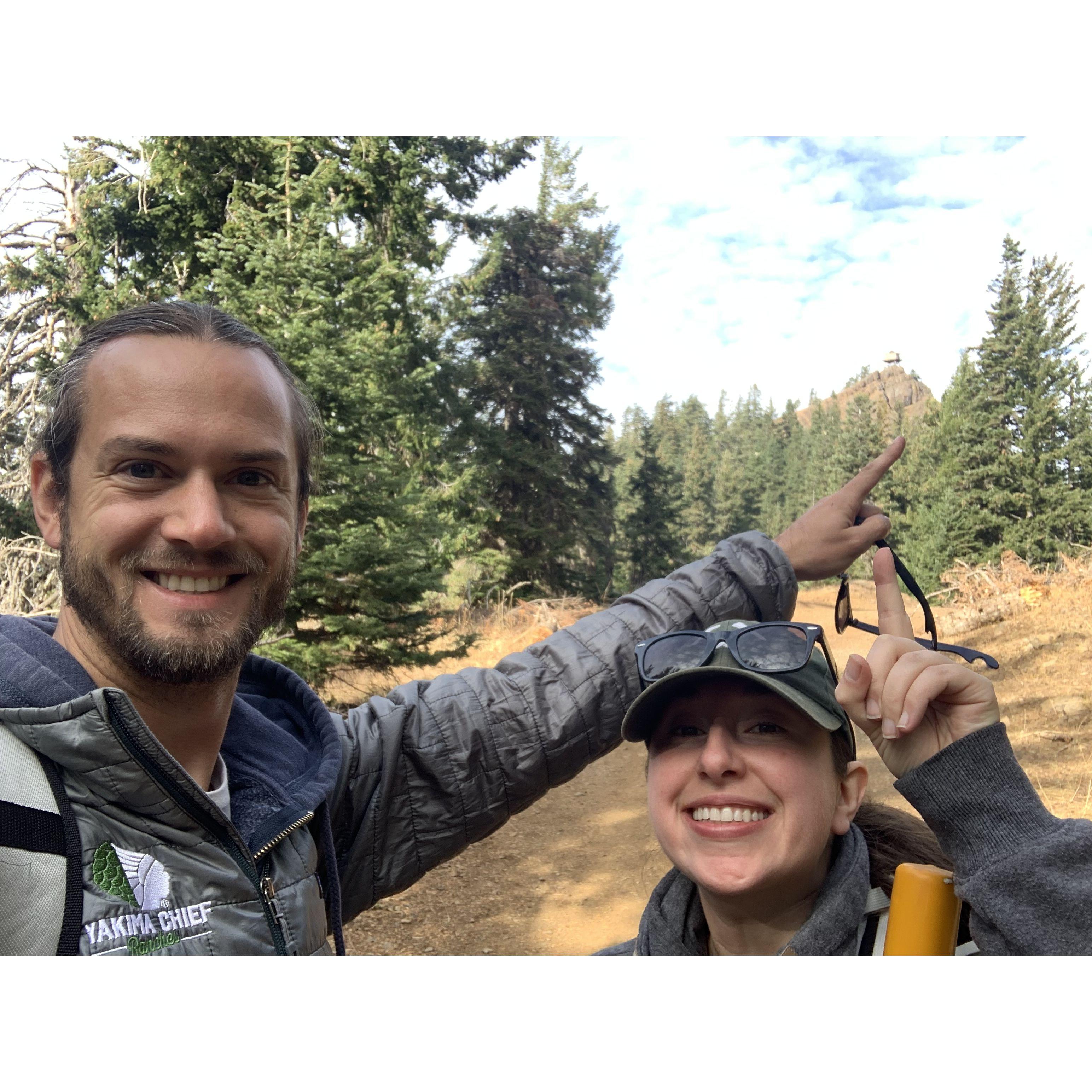 Hike at Red Top Lookout, October 2022.