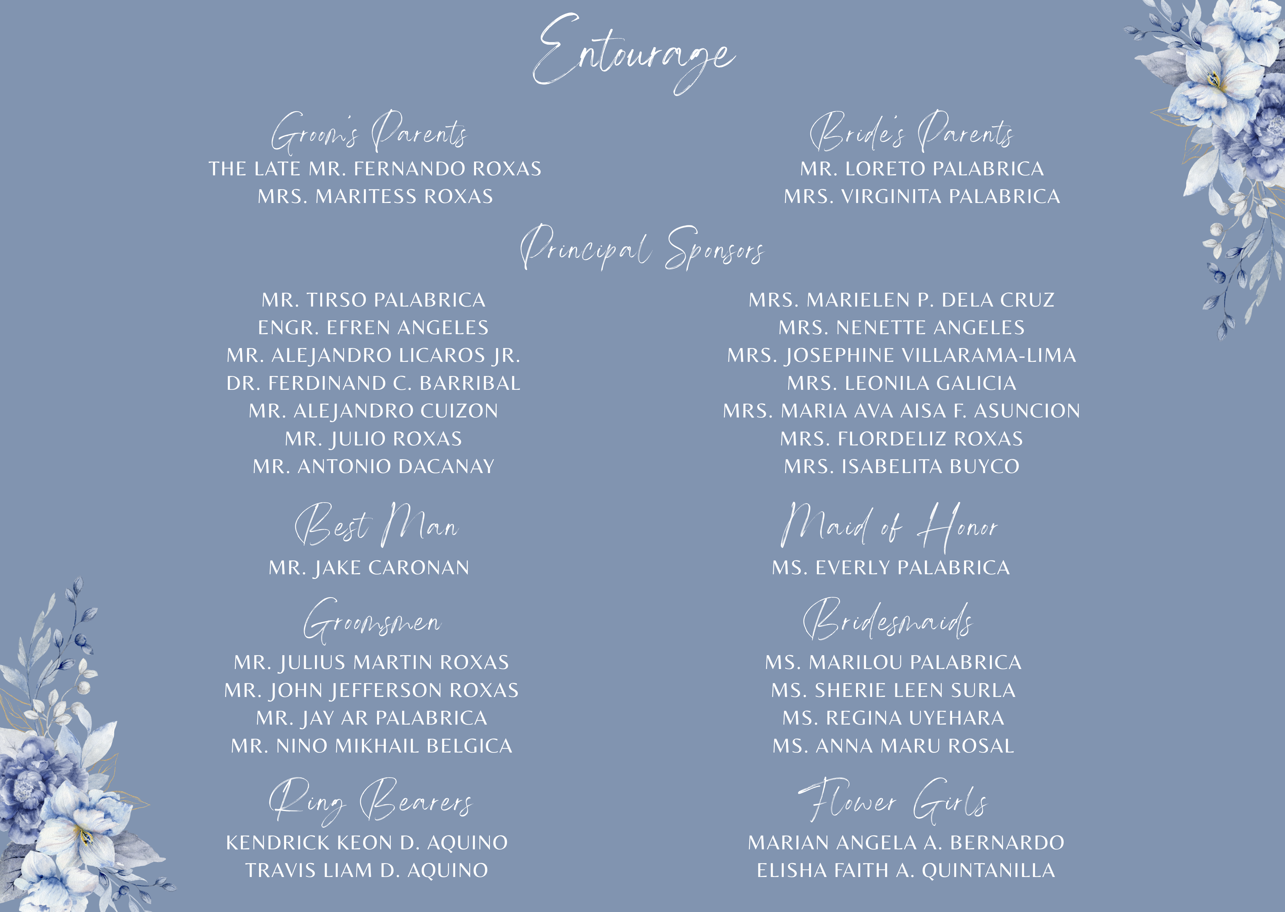The Wedding Website of James Roxas and Aira Palabrica