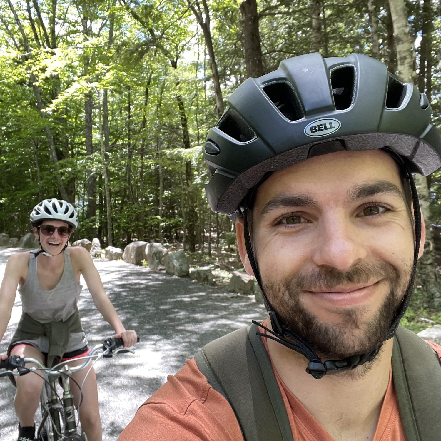 Biking in Acadia National Park ME
