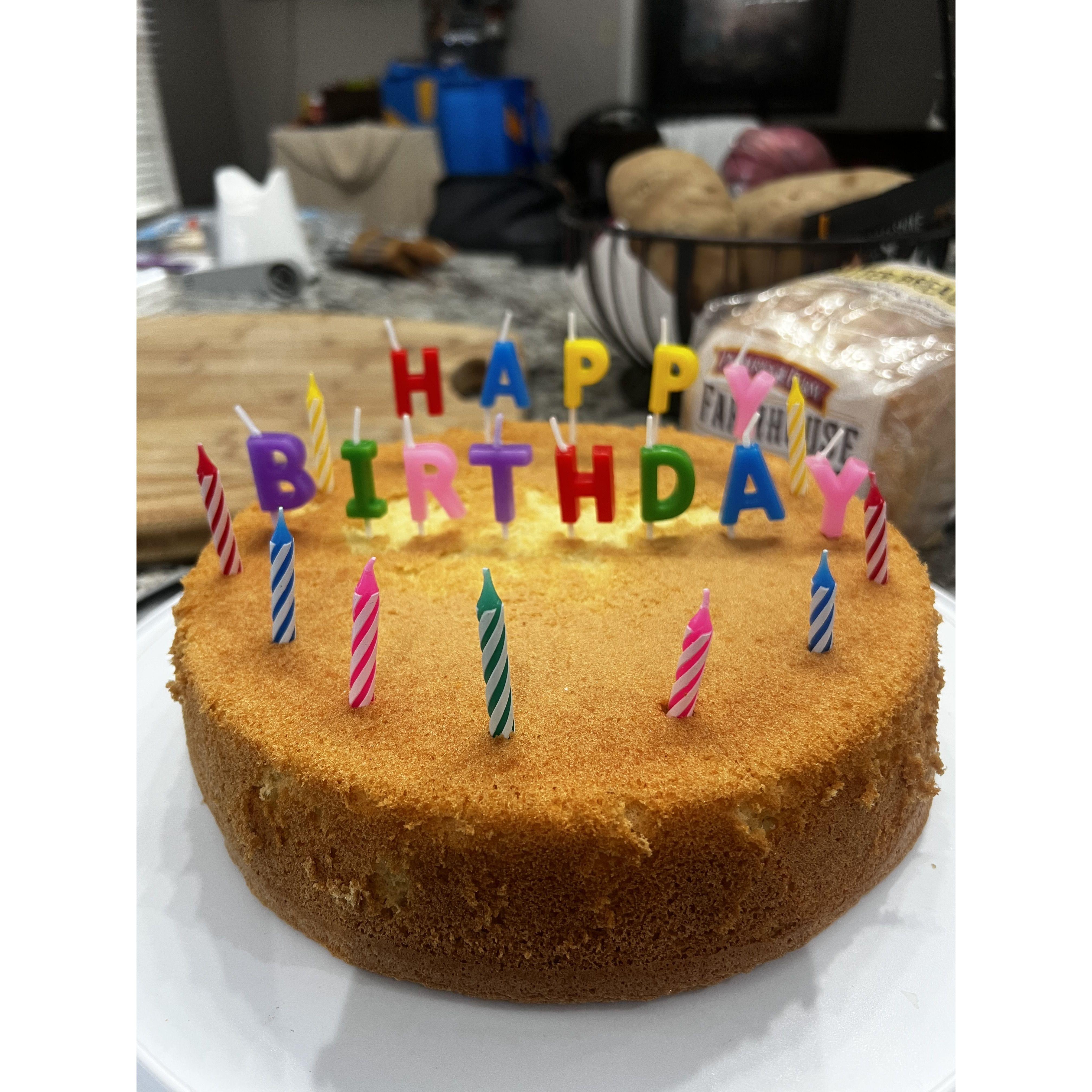 Lexi made a homemade cake for Carter’s 22nd birthday!