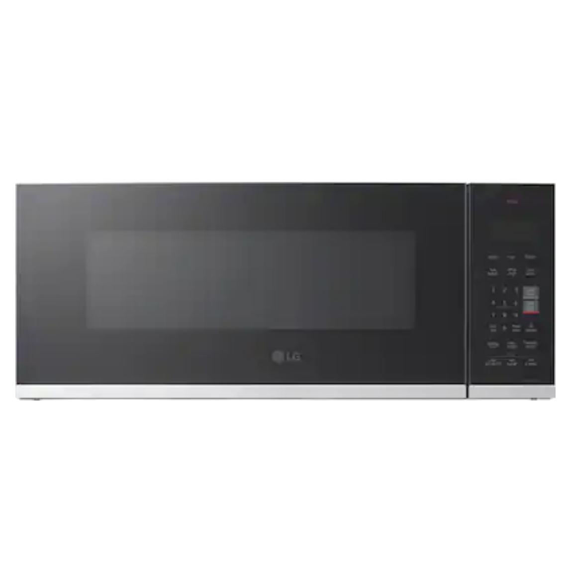 LG - 1.3 Cu. Ft. Low-Profile Over-The-Range Microwave with Zero Clearance Door - Black