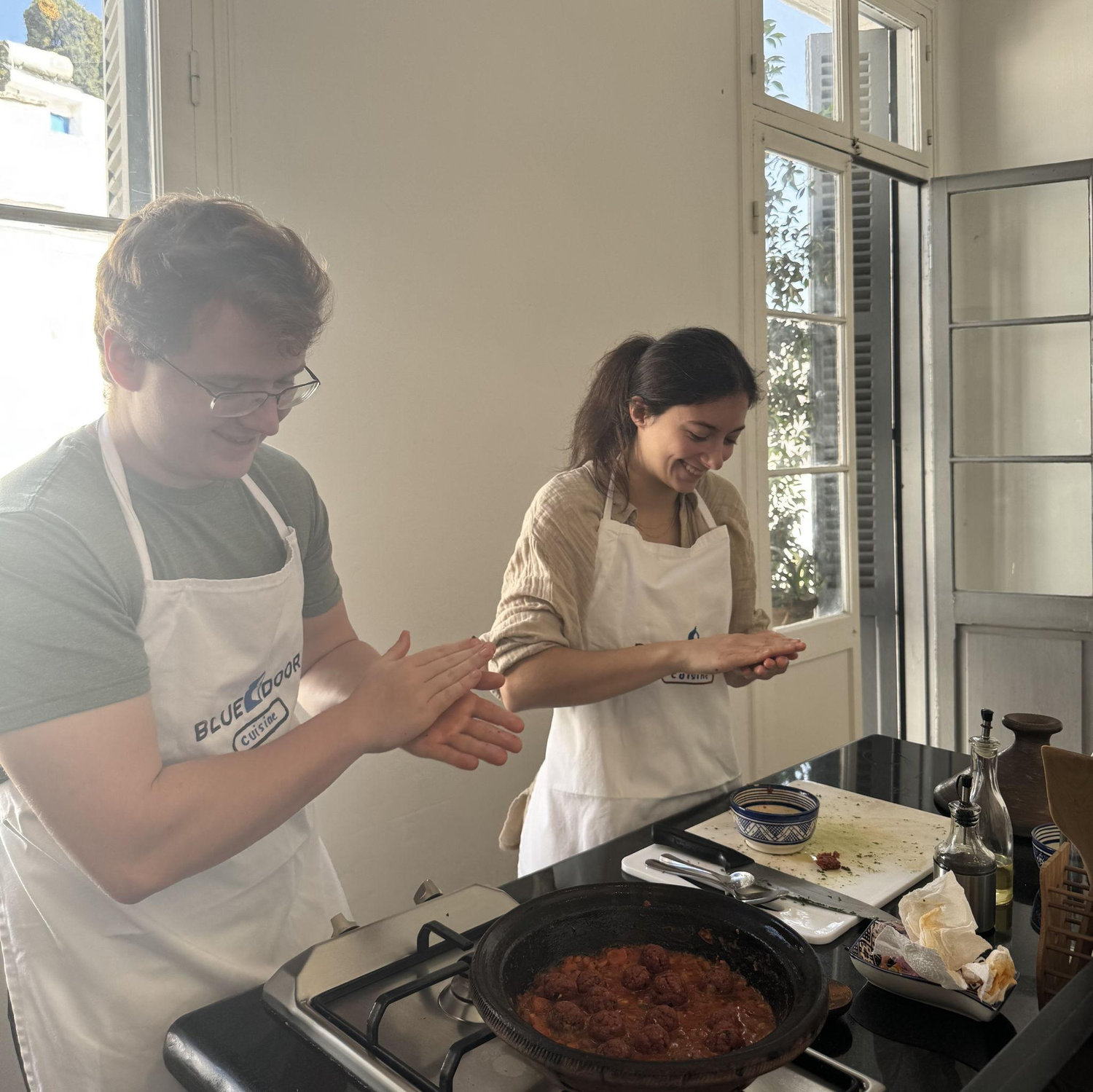 Cooking in Morocco