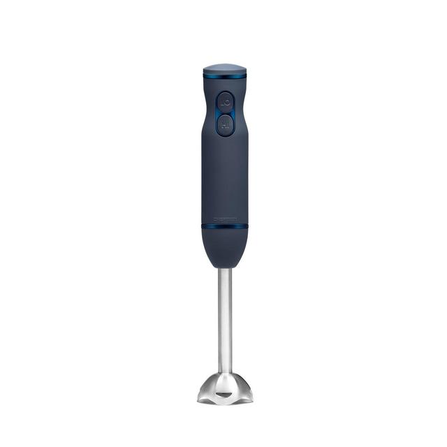 Chefman 300 Watt 2-Speed Hand Blender with Silk Touch Finish and Color Chrome - Midnight Blue