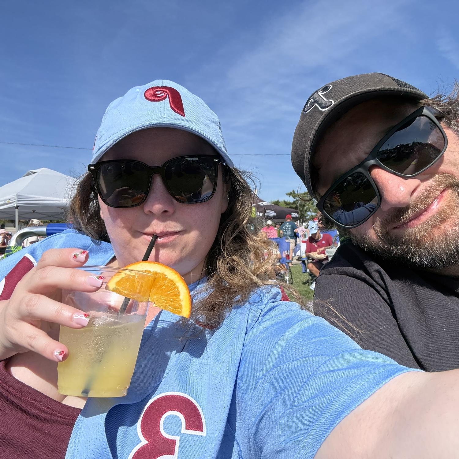 Watching a Phillies games at Ski Beach in Ventnor