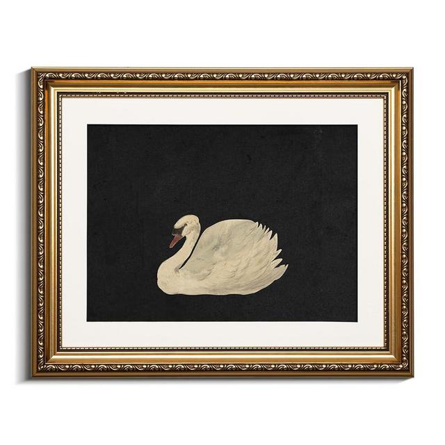 VIYYIEA Gold Framed Wall Art Canvas Print Home Decor Wall Decorations Grace Swan Art Painting Pictures Rustic Bathroom Wall Decor Farmhouse Wall Decor for Living Room Bedroom Office Decor 13x16in