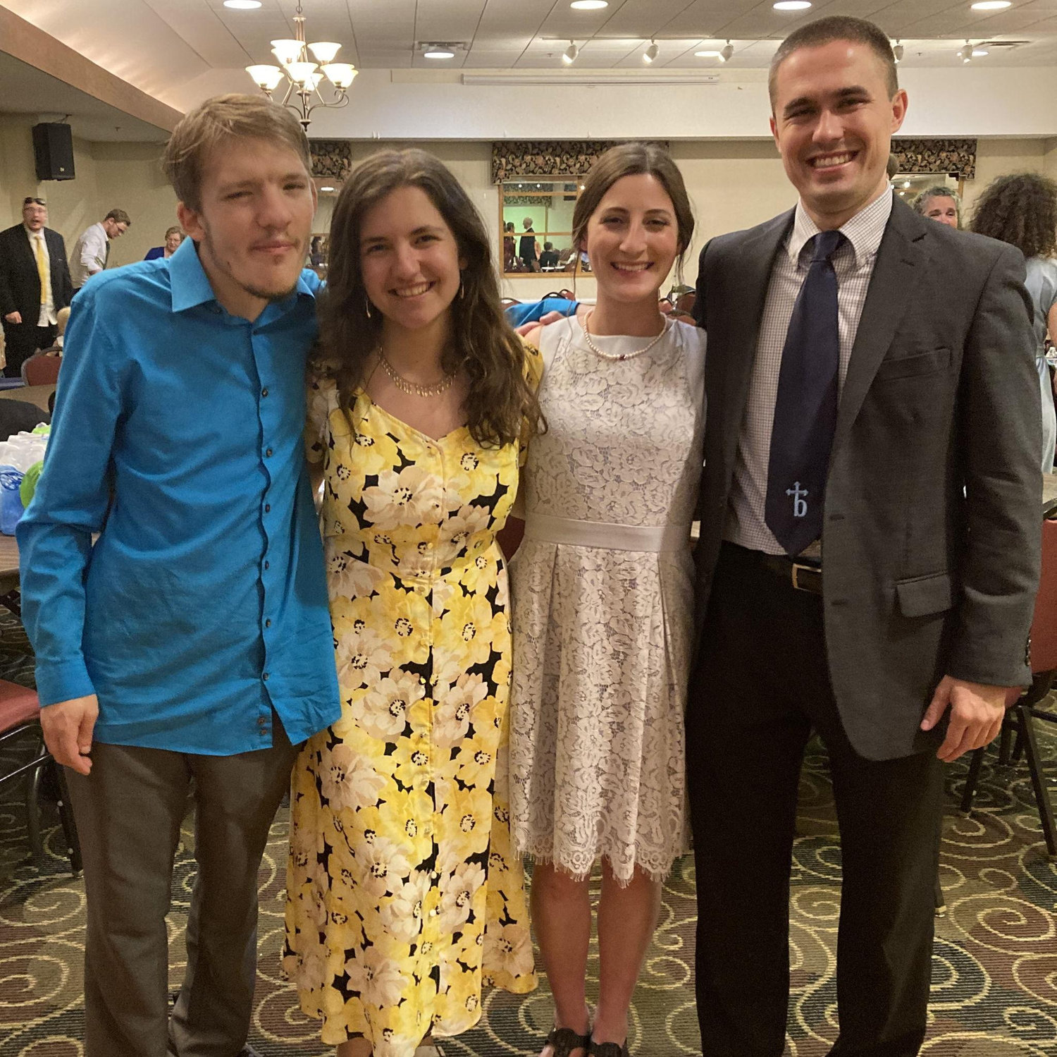 Attending Ben and Collette's wedding with Jessica and Aaron.