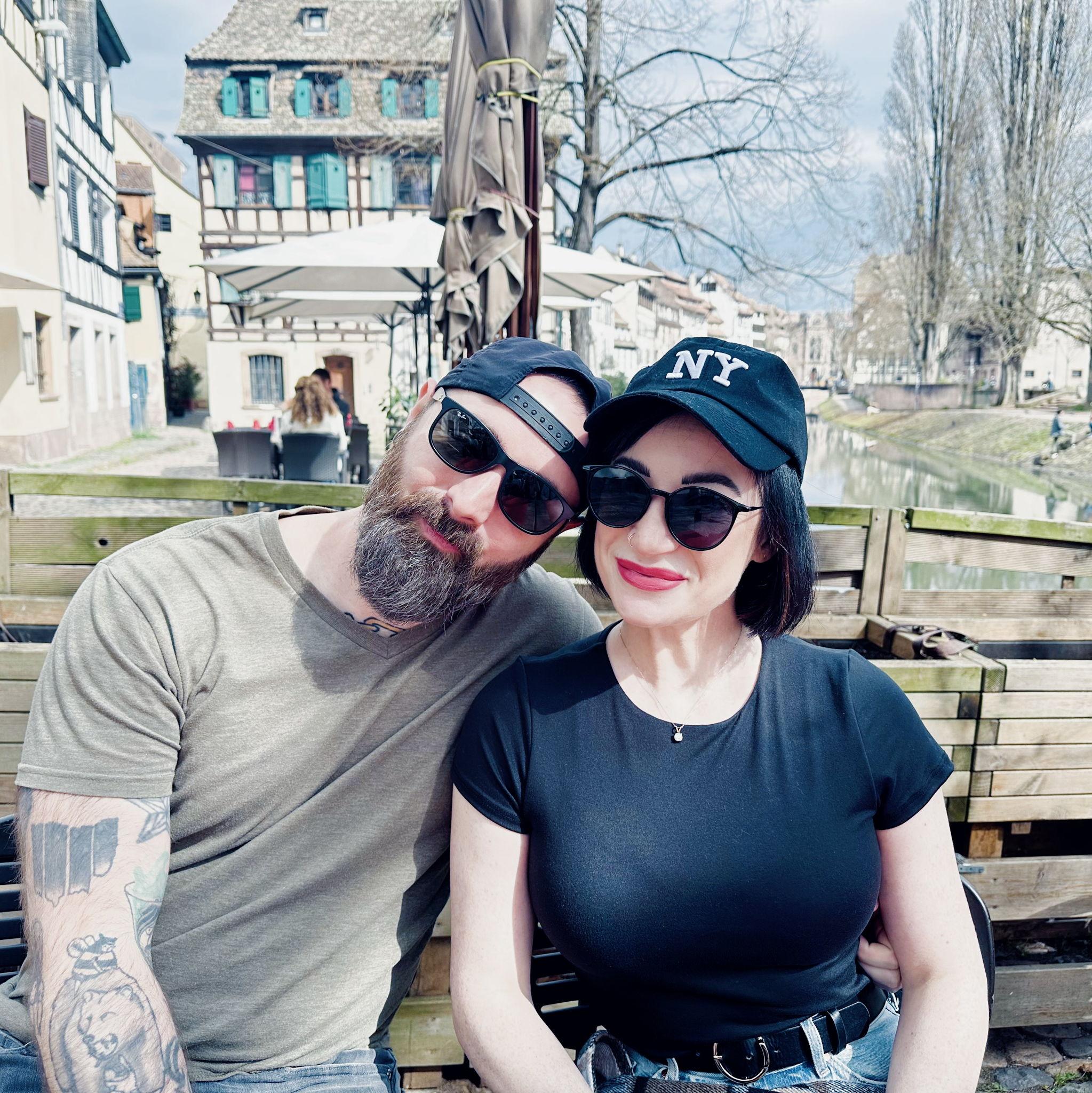 Enjoying a perfect day in Strasbourg, France.