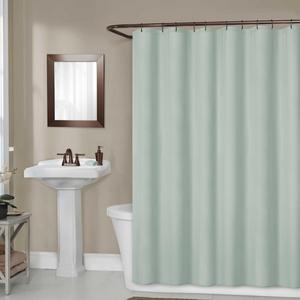 Titan 70-Inch x 72-Inch Waterproof Fabric Shower Curtain Liner - light gray