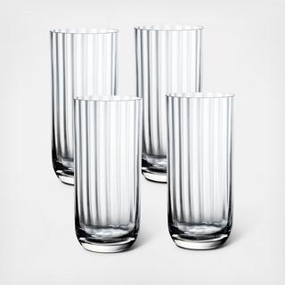 Rose Garden Highball Glass, Set of 4