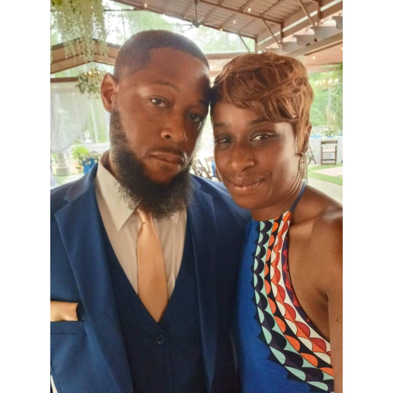 Our first Wedding - Lil Ronald & Fayette Wedding's - My man was fine so I had to match his swag!! Beard was bearding!!