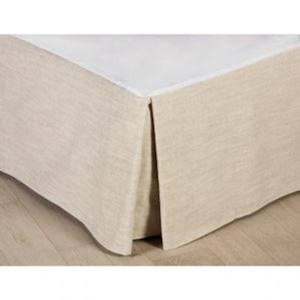 Classic Linen Natural bed skirt