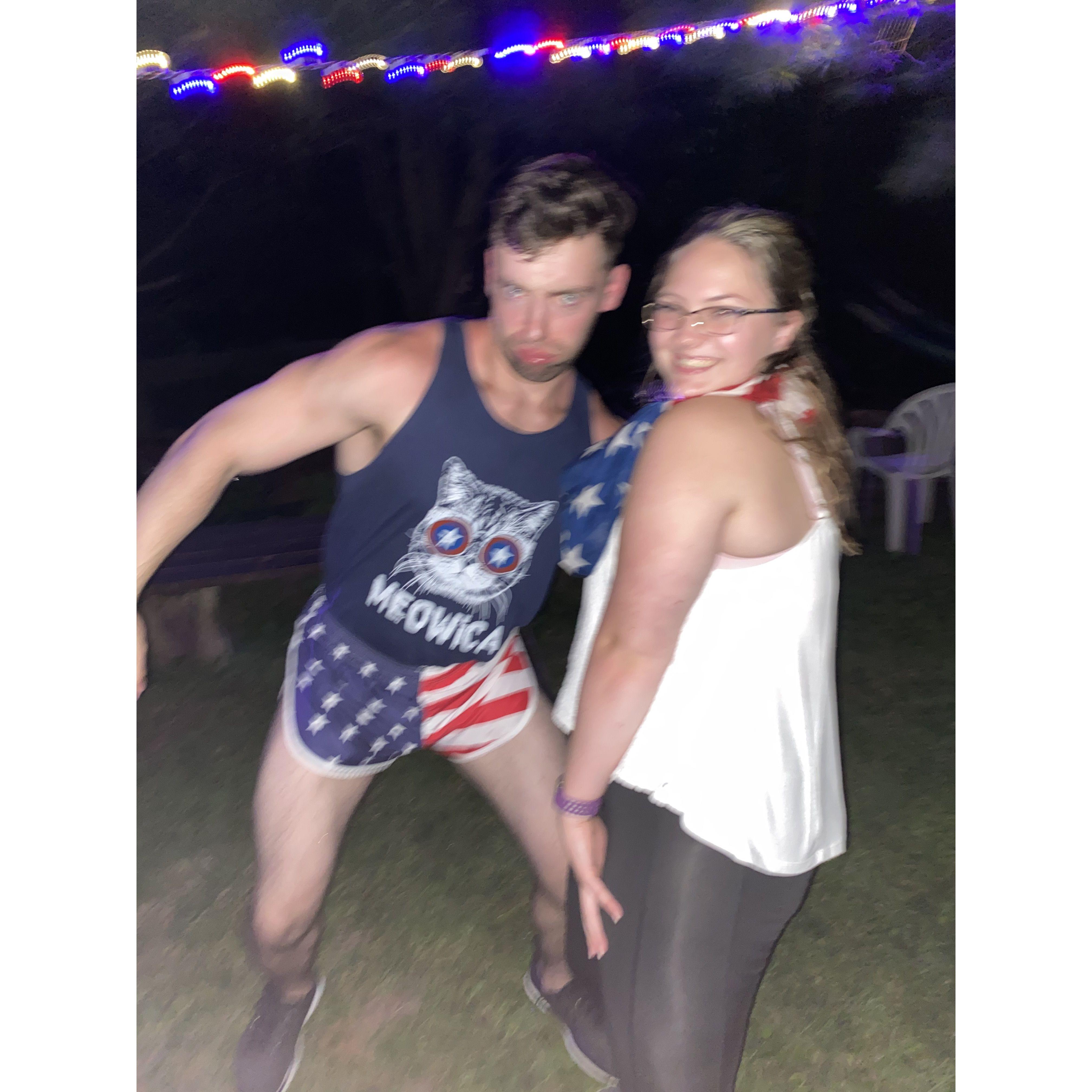 Fun fact, Brad's favorite holiday is the 4th of July