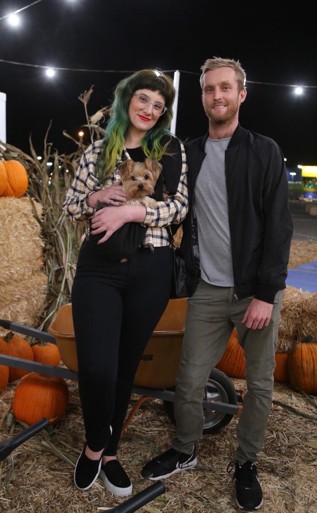 Grizzy’s first pumpkin patch 😂