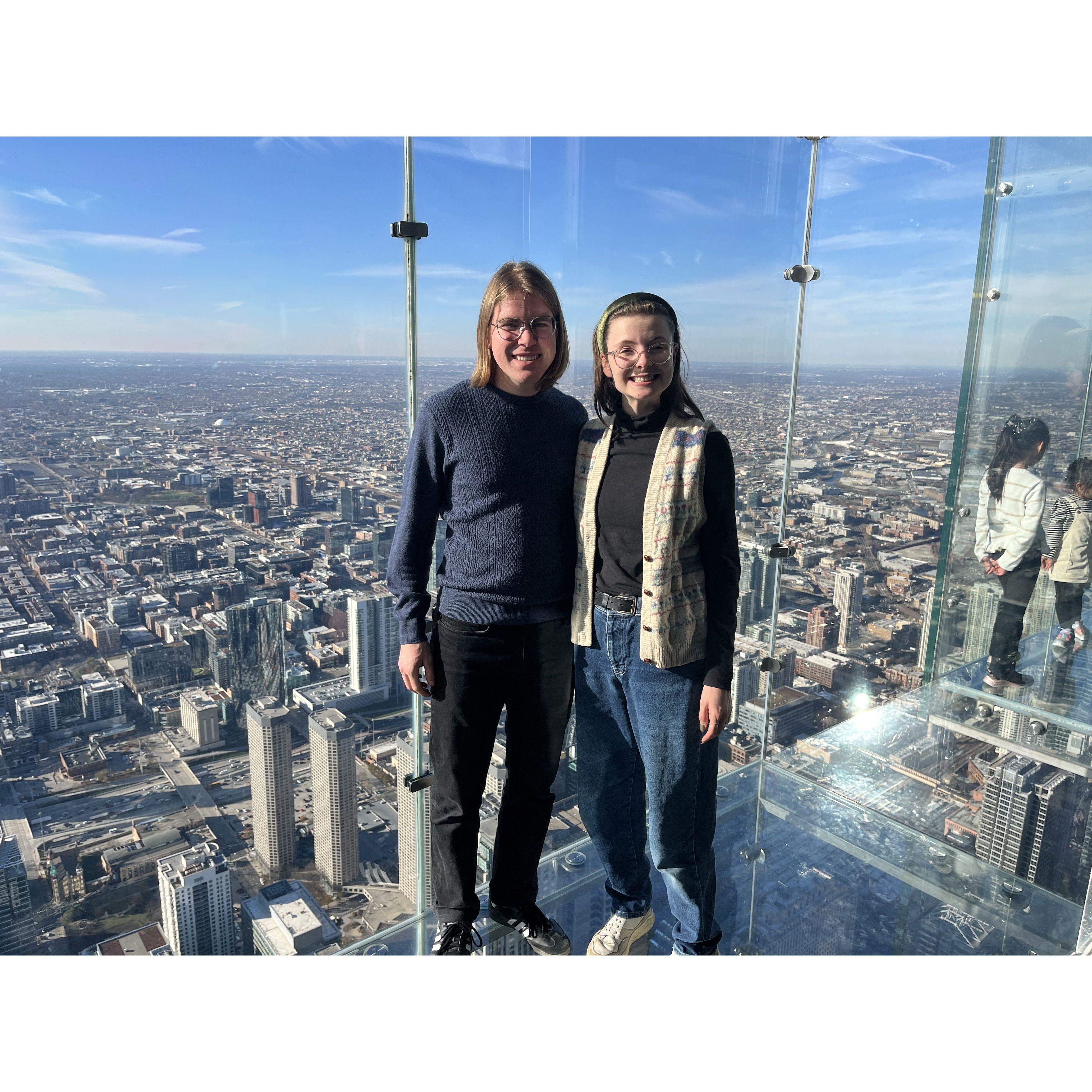 Michael's first trip to Chicago!