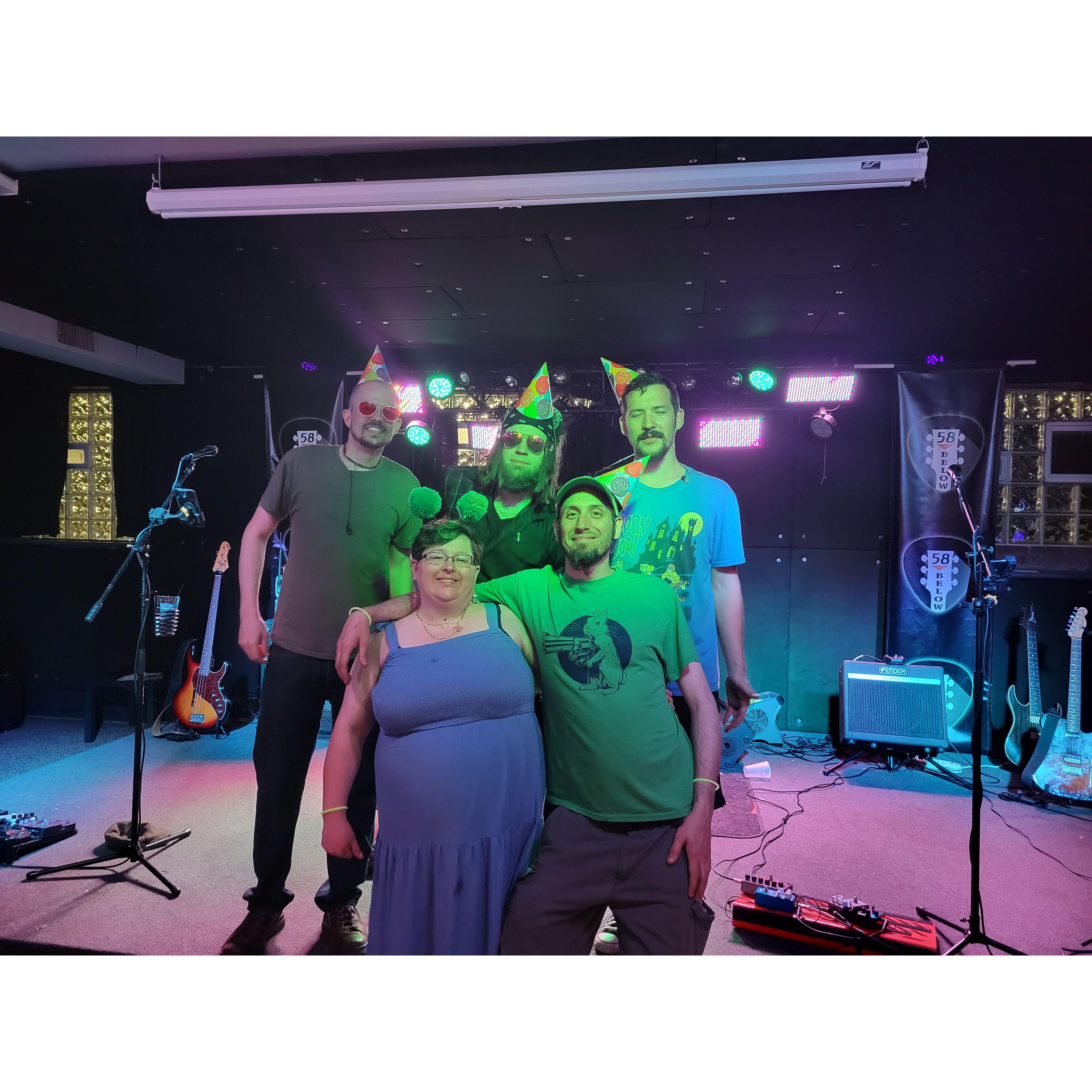 Our birthday 2022 a picture with the band Ecolimes