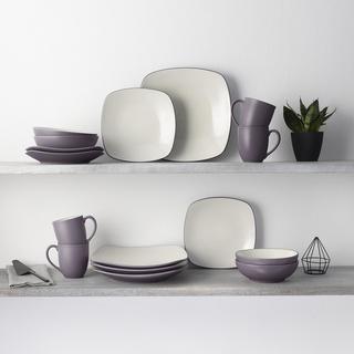Colorwave Square 16-Piece Dinnerware Set, Service for 4