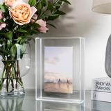 Clear Float Frame with Magnetic Photo Holder