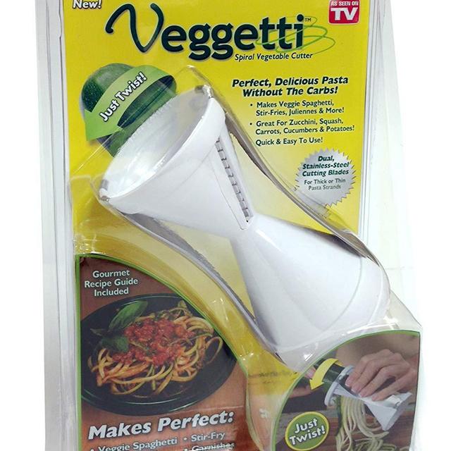 Ontel Veggetti Spiral Vegetable Slicer, Makes Veggie Pasta