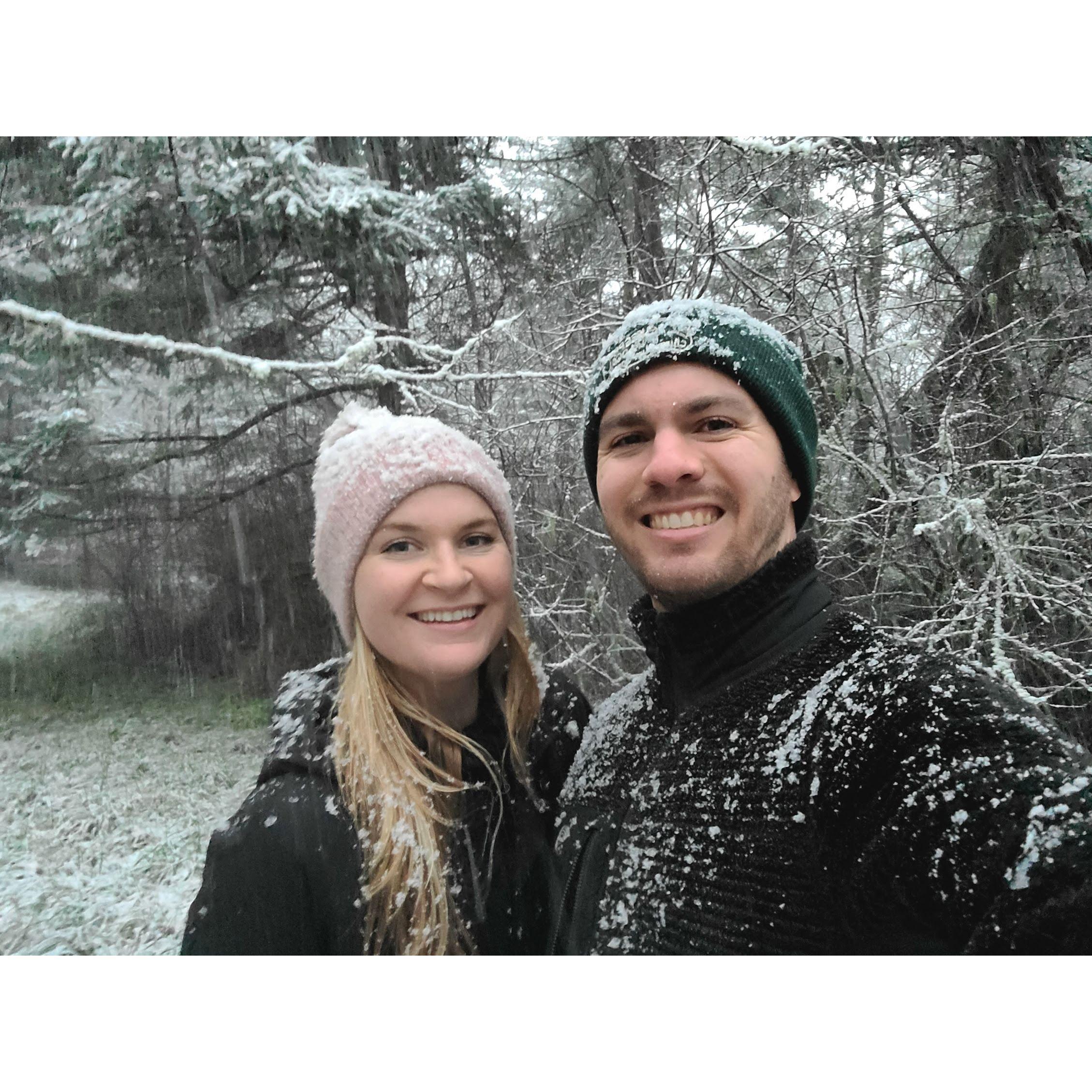 Christmas sledding December 2022