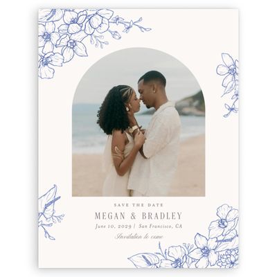 Blue Wedding Digital Save the Date - Painaa Photo
