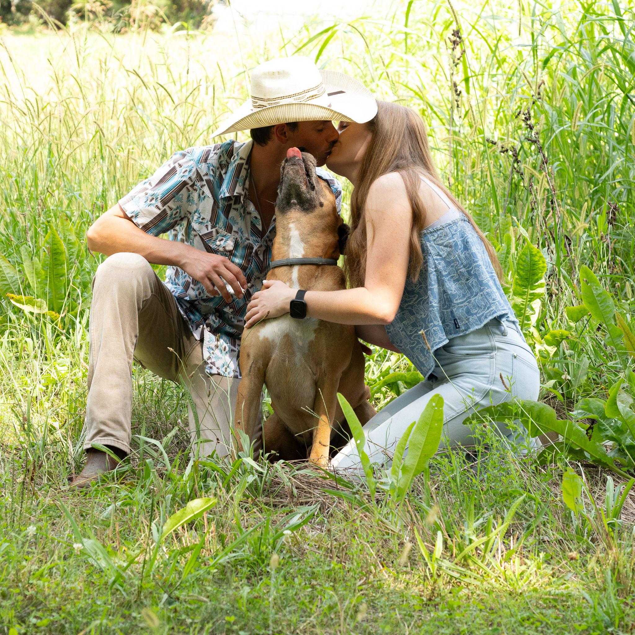 Scooby wanted a kiss too!