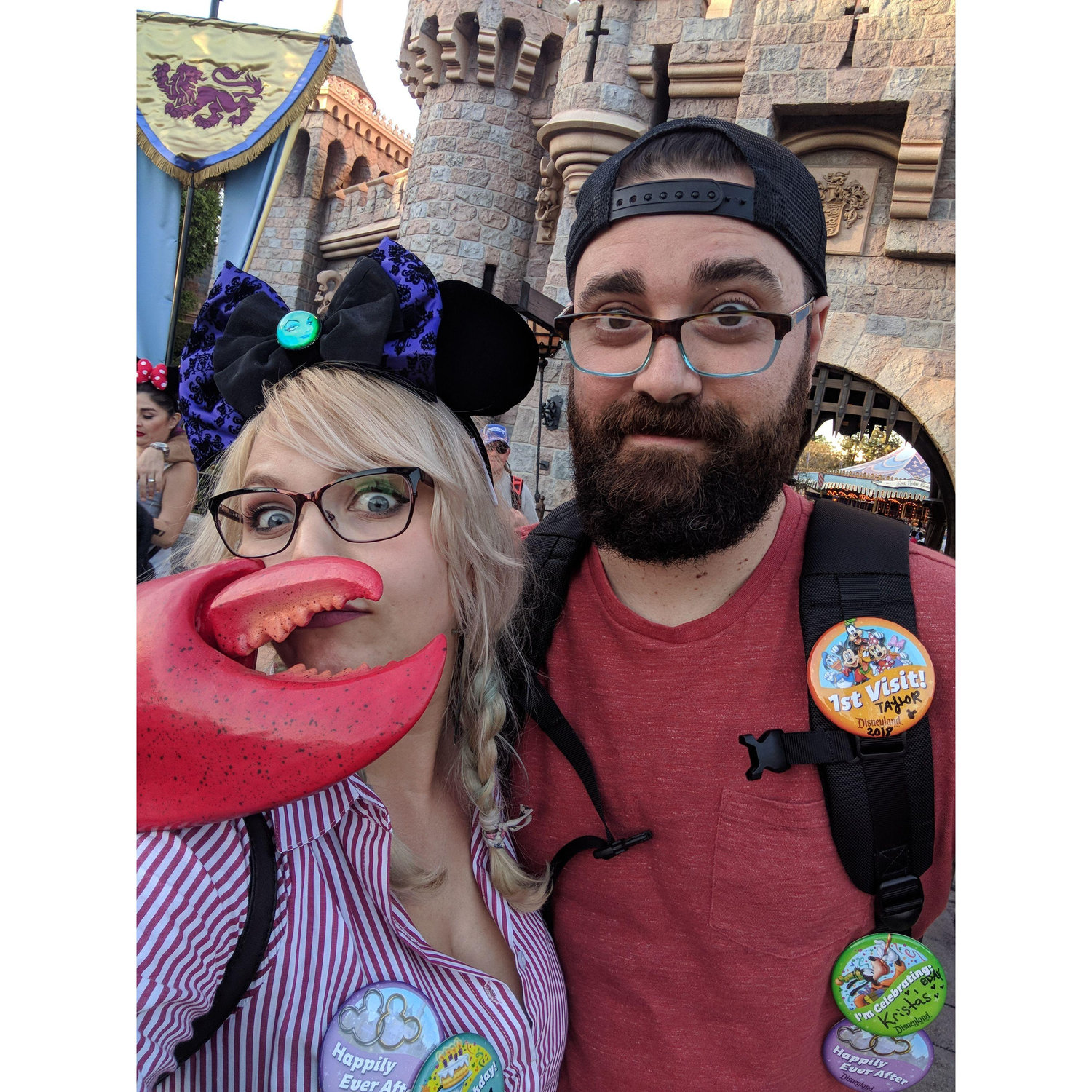 First trip to Disneyland together and for Taylor ever!